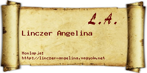 Linczer Angelina névjegykártya